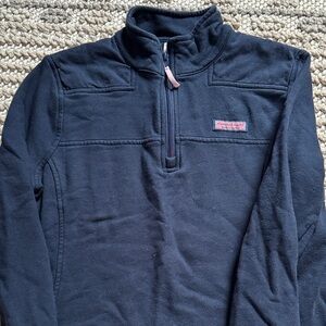 Vineyard Vines Men's Dark Blue Zip-Up Sweater